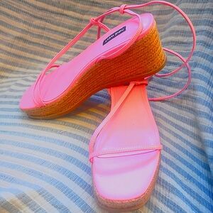 Nine West Pink Sandals Size 8 1/2
